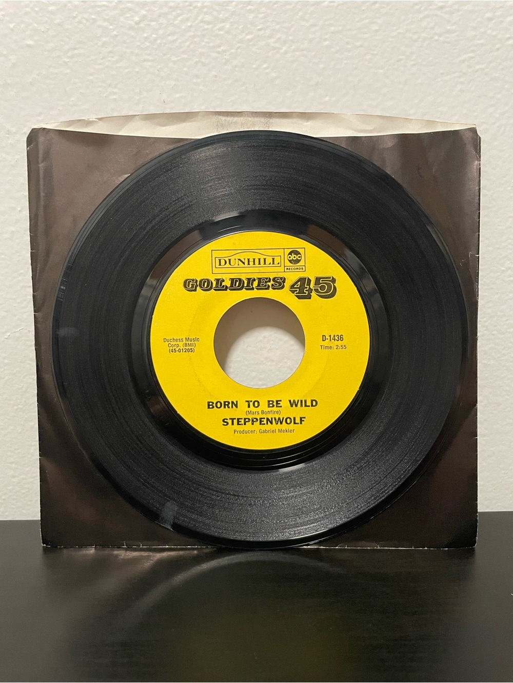 Steppenwolf Born To Be Wild / The Pusher 7” 45 Rpm Vinyl Record Goldies 1968 NEW